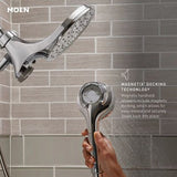 Moen Engage with Magnetix Spot Resist Brushed Nickel Handheld Shower 2.5-GPM (9.5-LPM)
