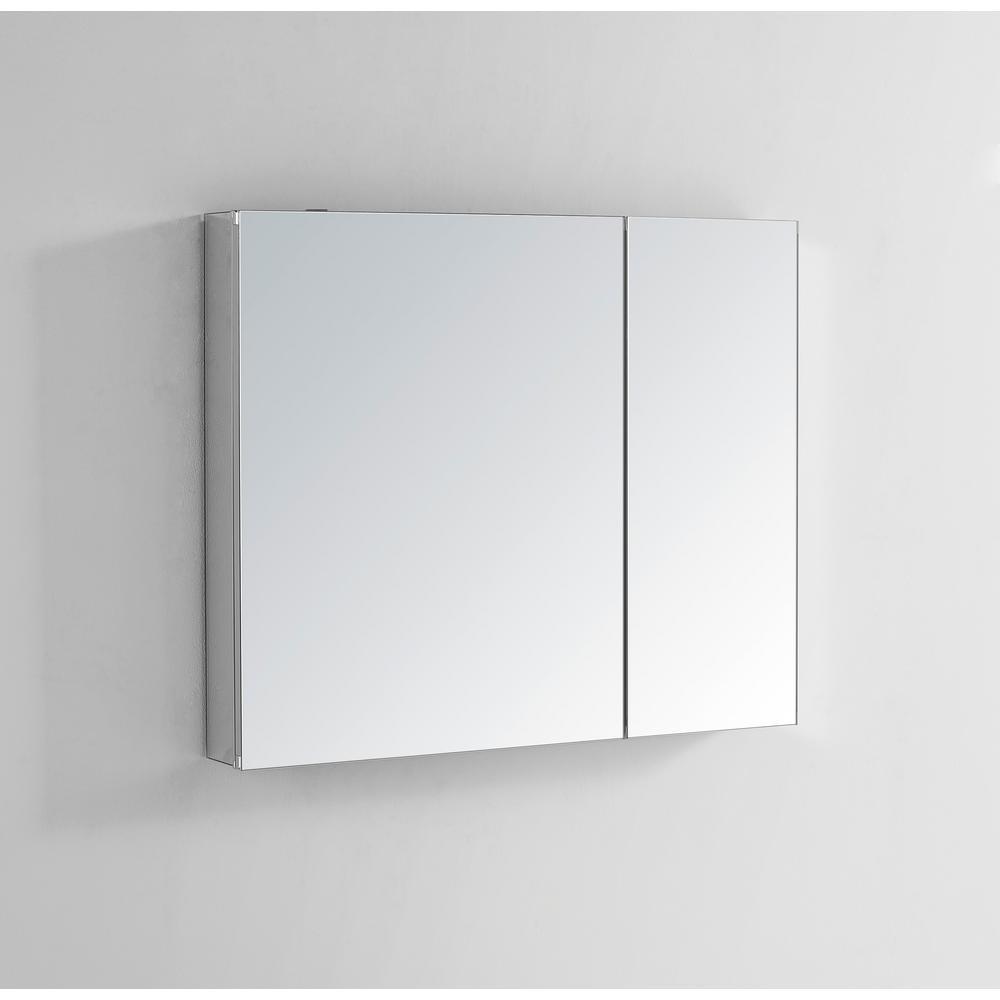 Royale 30 in W x 30 in. H Recessed or Surface Mount Medicine Cabinet with Bi-View Doors - Super Arbor
