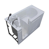 60 in. Walk-In Non-Whirlpool Bathtub in White with 1.28 GPF Single Flush Toilet - Super Arbor