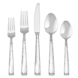 20-Piece Brocade Hammered 18/0 Stainless Steel Flatware Set (Service for 4)