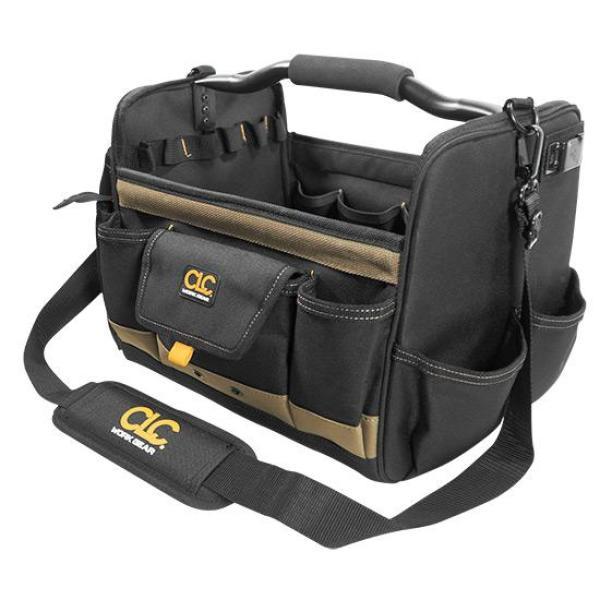 11 in. 21-Pockets Tool Box in Black - Super Arbor