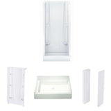 A2 36 in. x 36 in. x 76 in. Shower Stall in White - Super Arbor
