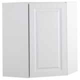 Benton Assembled 23.6x30x23.6 in. Corner Wall Cabinet in White - Super Arbor