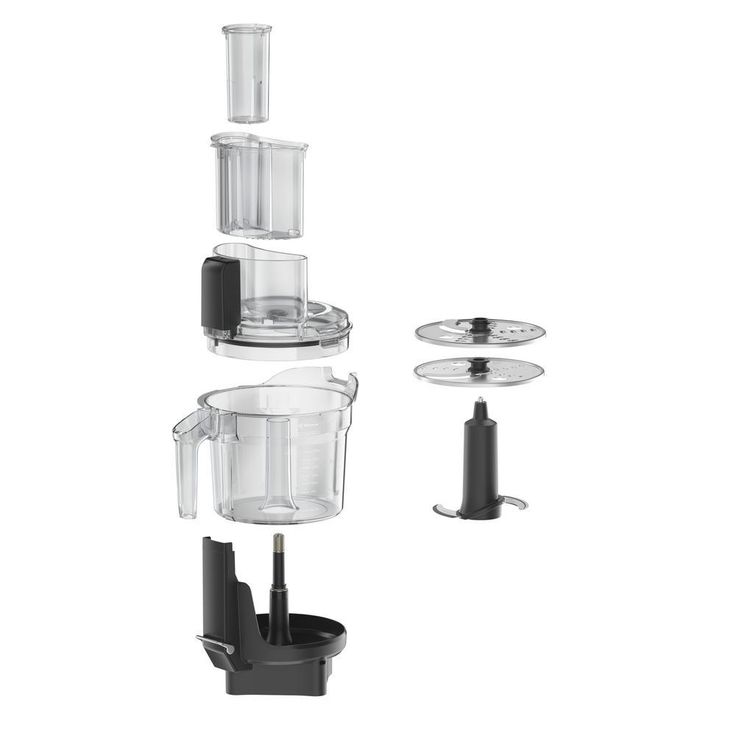Ascent 12 Cup Clear/Black Food Processor Attachment