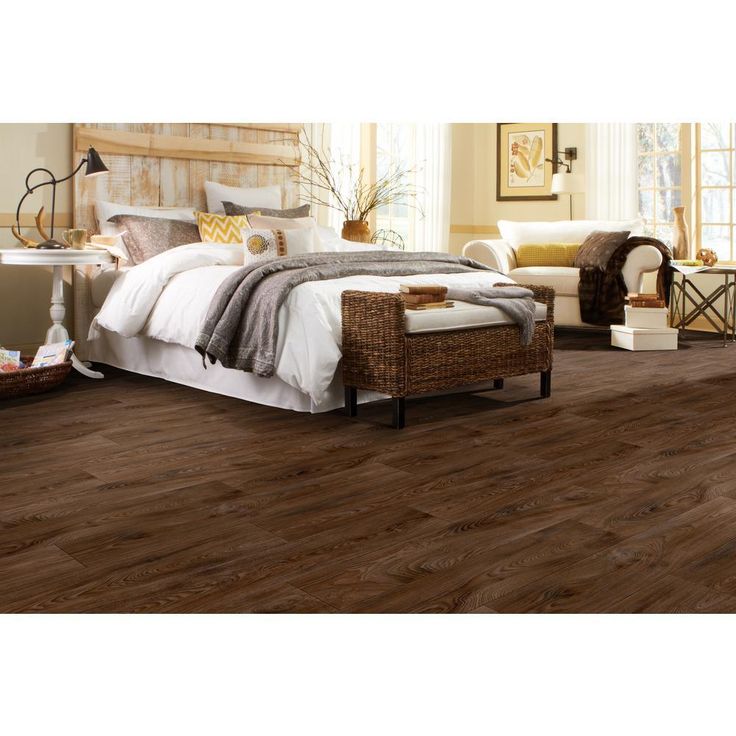 TrafficMASTER Scorched Walnut Java Residential Vinyl Sheet, Sold by 12 ft. Wide x Custom Length