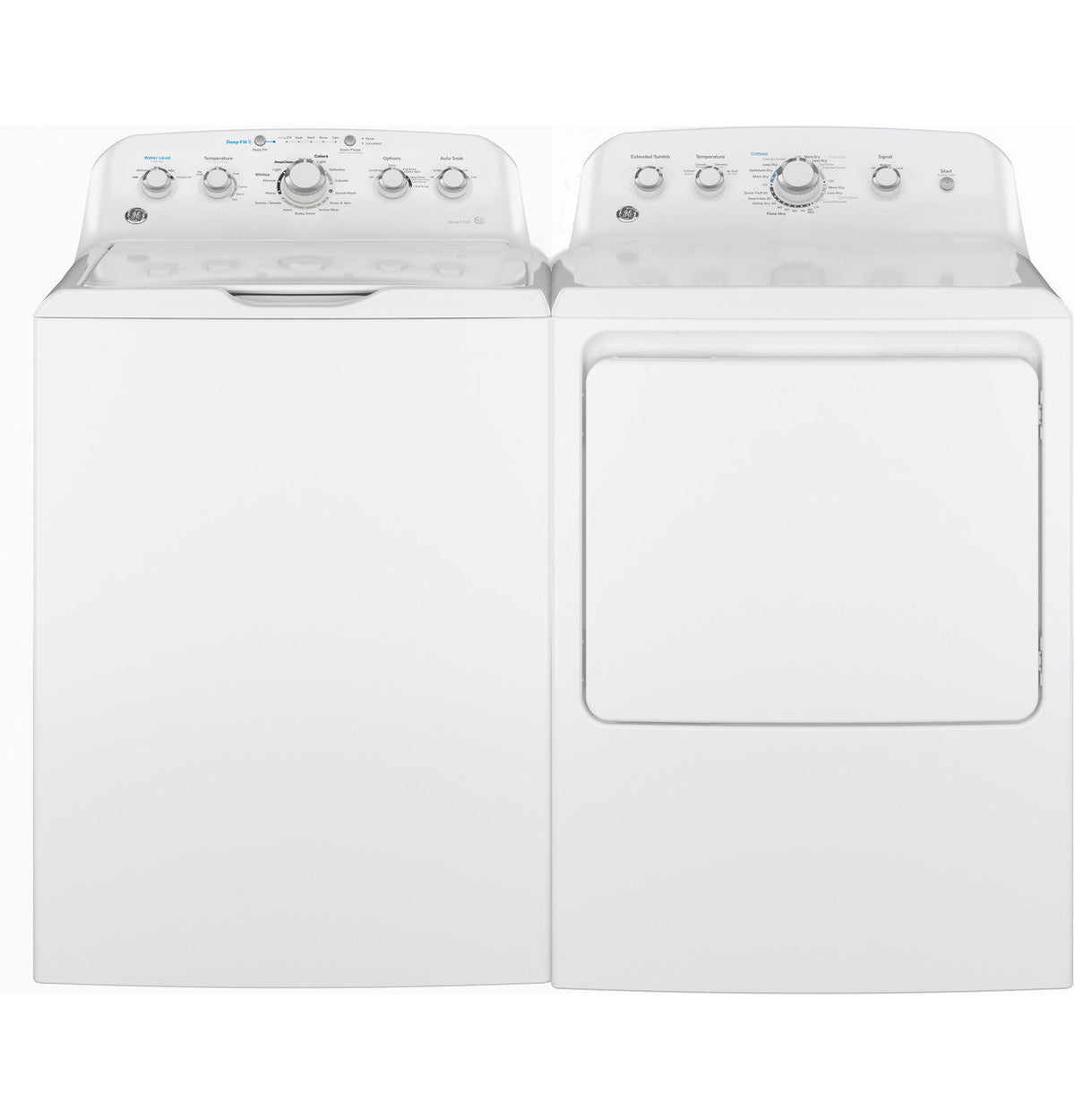 GE 4.5 cu. ft. High-Efficiency White Top Load Washing Machine with Stainless Steel Basket, GTW465ASNWW