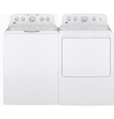 GE 4.5 cu. ft. High-Efficiency White Top Load Washing Machine with Stainless Steel Basket, GTW465ASNWW