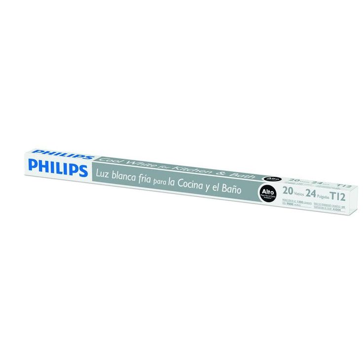 Philips 20-Watt 2 ft. Linear T12 Fluorescent Tube Light Bulb Cool White (4100K)