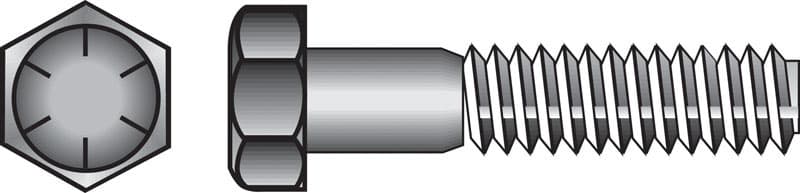 Hillman 1/2 in. Diameter x 6 in. Length Grade 8 Heat-Treated Steel Hex Head Cap Screws, 25-Pack