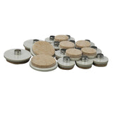1 in. and 1-1/2 in. Nail-On Glides with Felt Pads (20 per Pack)
