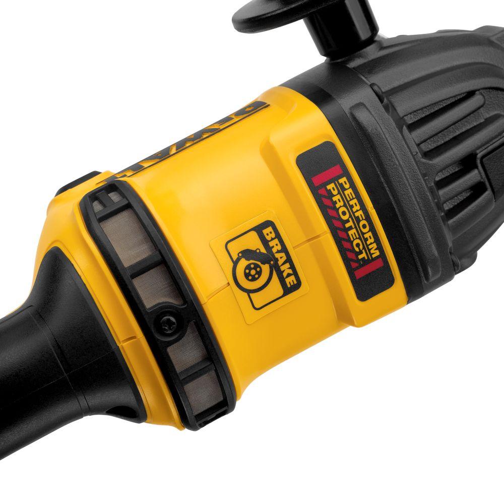 FLEXVOLT 60-Volt MAX Lithium-Ion Cordless Brushless 4-1/2 in. Angle Grinder with Battery 2Ah, Charger and Contractor Bag