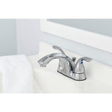 Builders 4 in. Centerset 2-Handle Low-Arc Bathroom Faucet in Chrome - Super Arbor