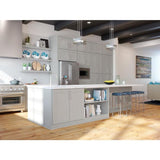 allen + roth Stonewall 21-in W x 36.125-in H x 12-in D Stone Maple Door Wall Semi-Custom Cabinet