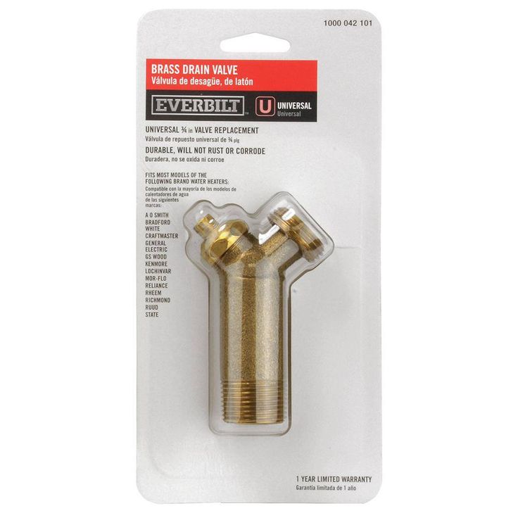 Brass Drain Valve for Tank Type Water Heaters