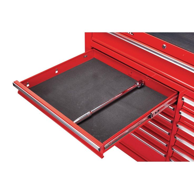 44 in. x 22 In. Double Bank Red Roller Cabinet