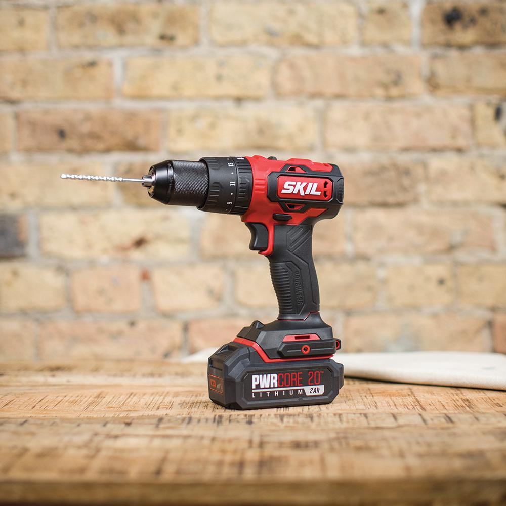 PWRCore 20-Volt Brushless Cordless 1/2 in. Hammer Drill Kit Plus 2.0Ah Lithium-Ion Battery (USB) Plus PWRJump Charger - Super Arbor