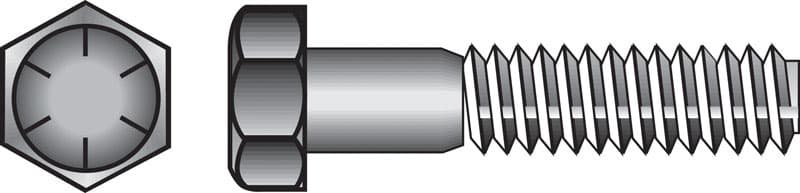 Hillman 5/8 in. Diameter x 2 in. Length Heat-Treated Steel Hex Head Cap Screw, 25-Pack