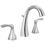 Delta Sandover Chrome 2-handle Widespread WaterSense Bathroom Sink Faucet with Drain