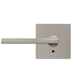 Schlage Custom Latitude Satin Nickel Collins Trim Dummy Door Lever (2-Pack)