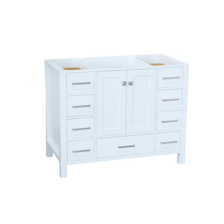 Cambridge 42 in. W Vanity Cabinet Only in White - Super Arbor