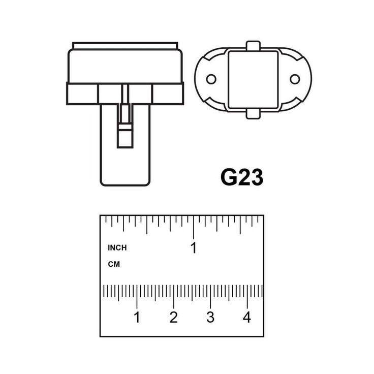 7-Watt Equivalent PL CFLNI Twin Tube 2-Pin G23 Base Soft White (2700K) Compact Fluorescent CFL Light Bulb (1-Bulb)