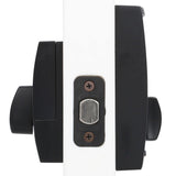 Century Touch Electronic Door Lock Deadbolt and Georgian Knob in Matte Black - Super Arbor