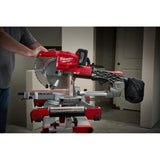M18 FUEL 18-Volt Lithium-Ion Brushless Cordless 10 in. Dual Bevel Sliding Compound Miter Saw Kit W/(1) 9.0Ah Battery - Super Arbor