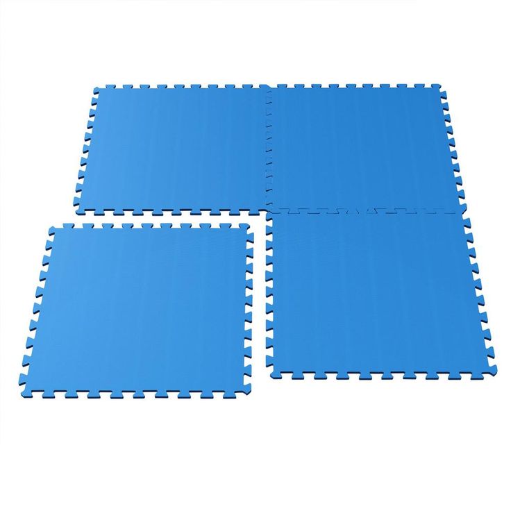 Stalwart Ultimate Comfort Blue 24 in. x 24 in. Foam Garage Floor (4-Pack)