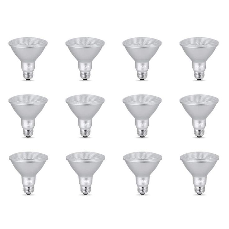 Feit Electric 75-Watt Equivalent PAR30 Dimmable CEC Tirle 24 Compliant LED ENERGY STAR Flood Light Bulb, Daylight (12-Pack)