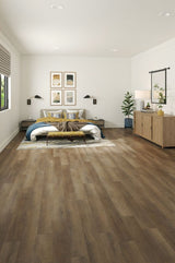 Style Selections Sisal Oak 6-mil x 6-in W x 48-in L Water Resistant Interlocking Luxury Vinyl Plank Flooring