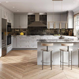Home Decorators Collection Washington Veiled Gray Plywood Shaker Assembled Vanity Sink Base Kitchen Cabinet Sft Cls 36 in W x 21 in D x 34.5 in H