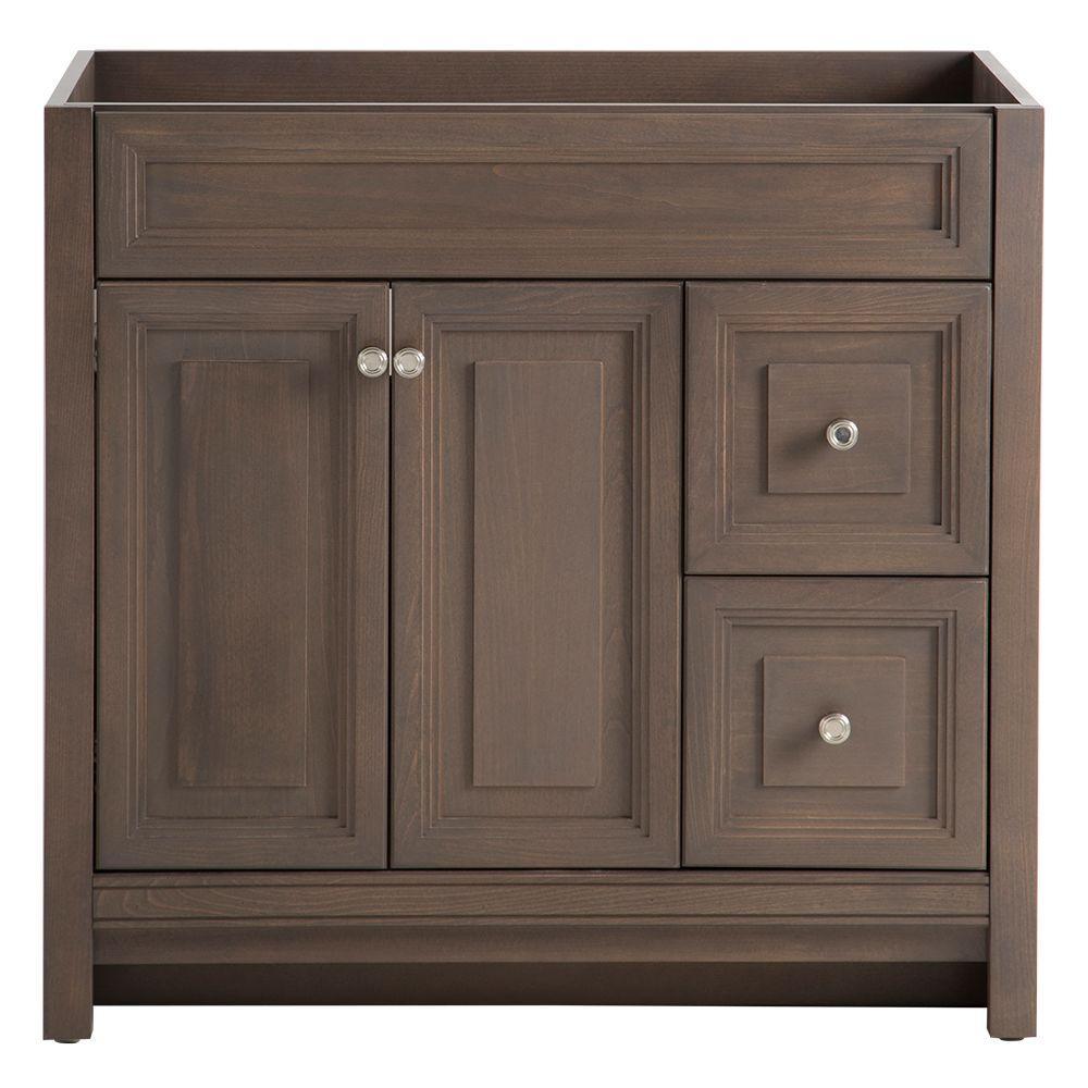 Brinkhill 36 in. W x 34 in. H x 22 in. D Bath Vanity Cabinet Only in Cognac - Super Arbor