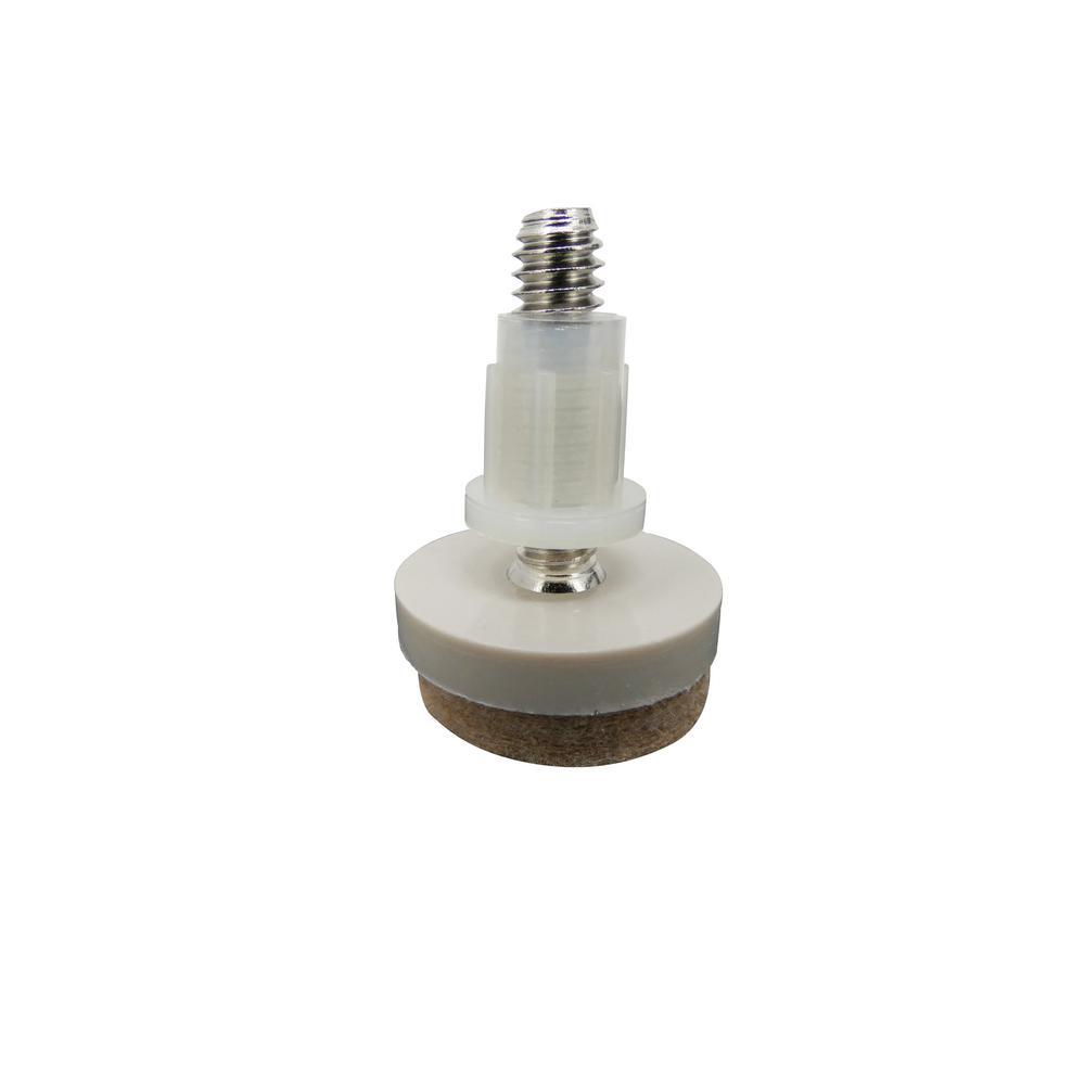 1-1/2 in. Threaded Stem Furniture Glides with Felt Base (4 per Pack) - Super Arbor