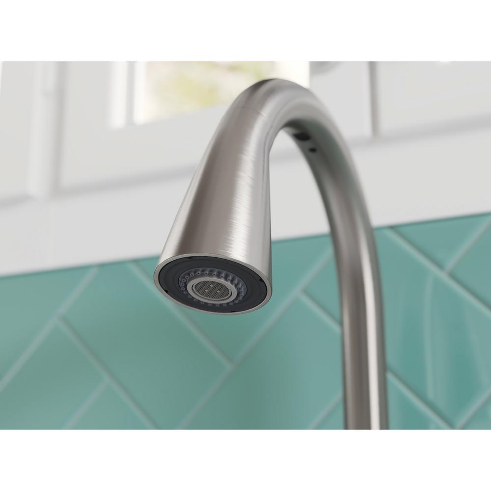 Setra Single-Handle Touchless Pull-Down Sprayer Kitchen Faucet in Vibrant Stainless - Super Arbor