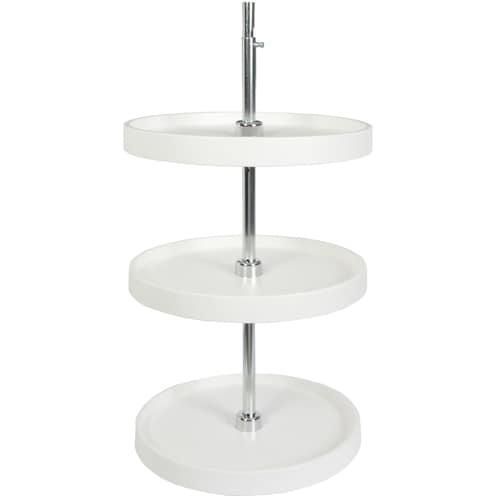 Knape & Vogt 3-Tier Plastic Full Circle Cabinet Lazy Susan
