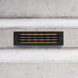 6-Watt Black Outdoor Integrated LED Step Landscape Well Light - Super Arbor