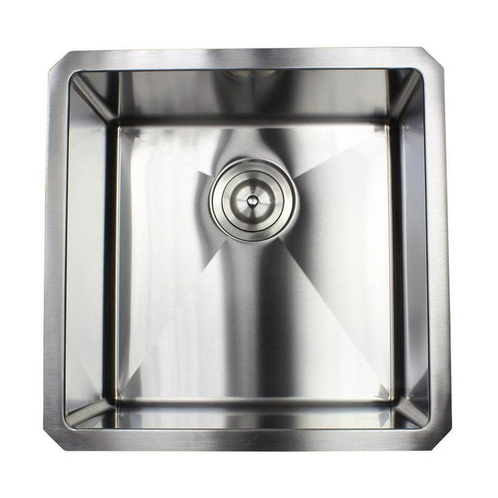 Undermount 16-Gauge Stainless Steel 18 in. x 18 in. x 10 in. Single Bowl Kitchen Bar Sink
