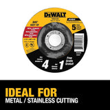 DEWALT 5-Pack Silicon Carbide 4.5-in Grinding Wheel