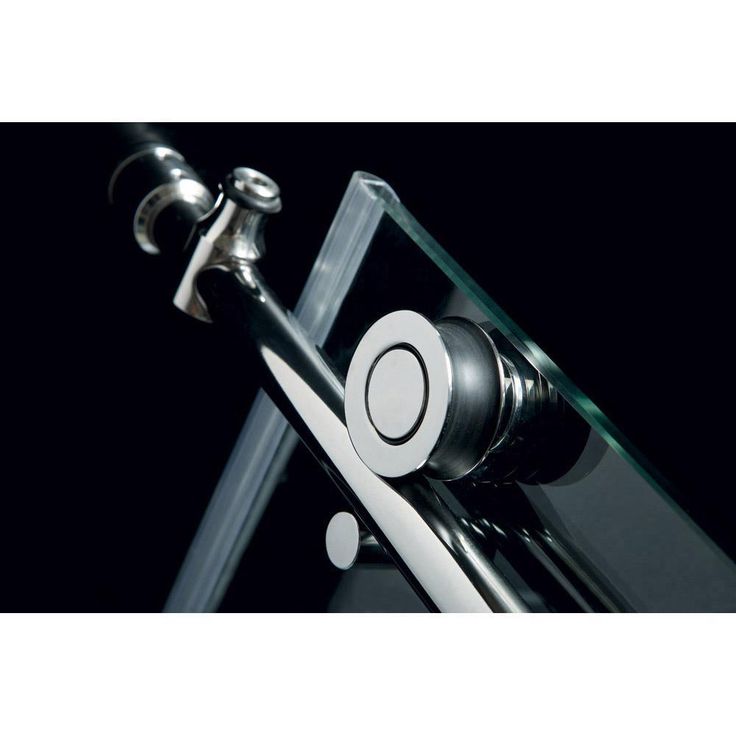 DreamLine Enigma-X 32 1/2 in. D x 48 3/8 in. W x 76 in. H Frameless Corner Sliding Shower Enclosure, Brushed Stainless Steel