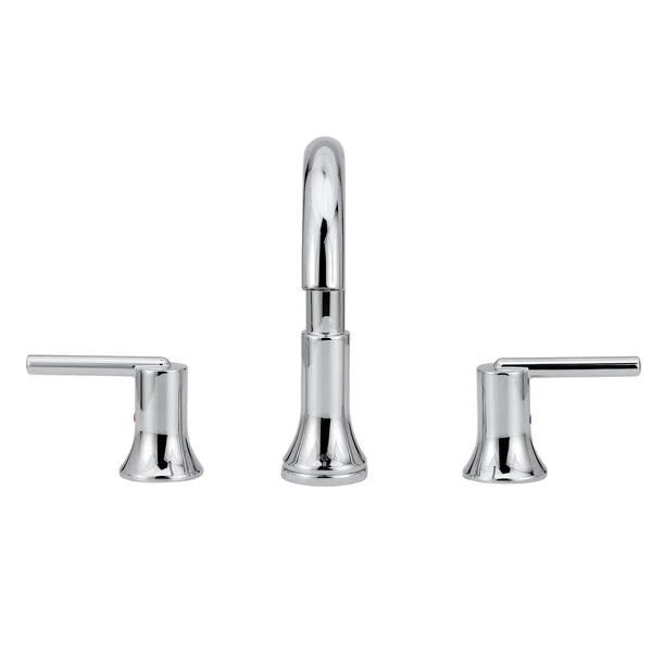 Delta Trinsic Chrome 2-handle Widespread WaterSense Bathroom Sink Faucet with Drain