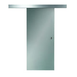 38 in. x 81 in. Glass Sliding Barn Door with Hardware Kit - Super Arbor