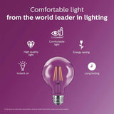 Philips 60-Watt Equivalent G25 Dimmable Daylight LED Light Bulb (2-Pack)