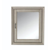 Hazelton 24 in. W x 28 in. H Framed Surface-Mount Bathroom Medicine Cabinet in Antique Grey