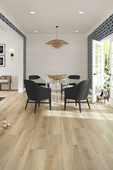 Aubrey Oak 12-mil x 9-in W x 60-in L Waterproof Interlocking Luxury Vinyl Plank Flooring (22.53-sq ft/ Carton)