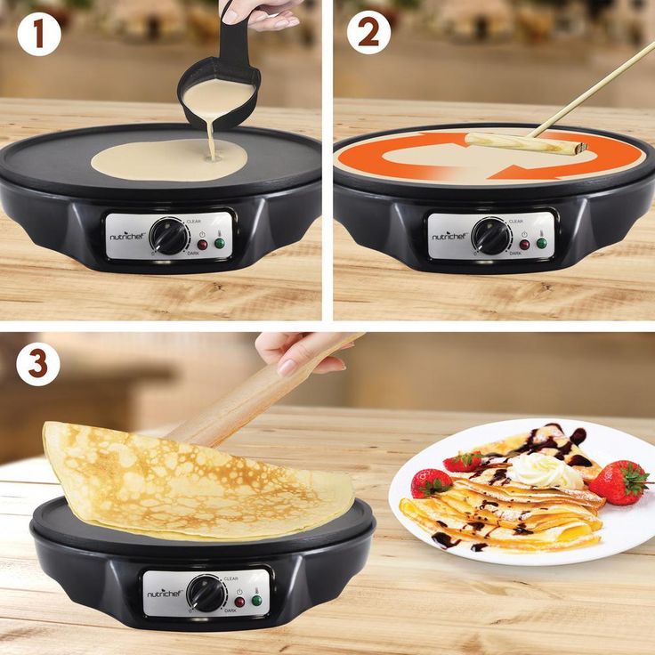 12 in. 1-Burner Black Electric Crepe Maker and Griddle, Hot Plate Cooktop
