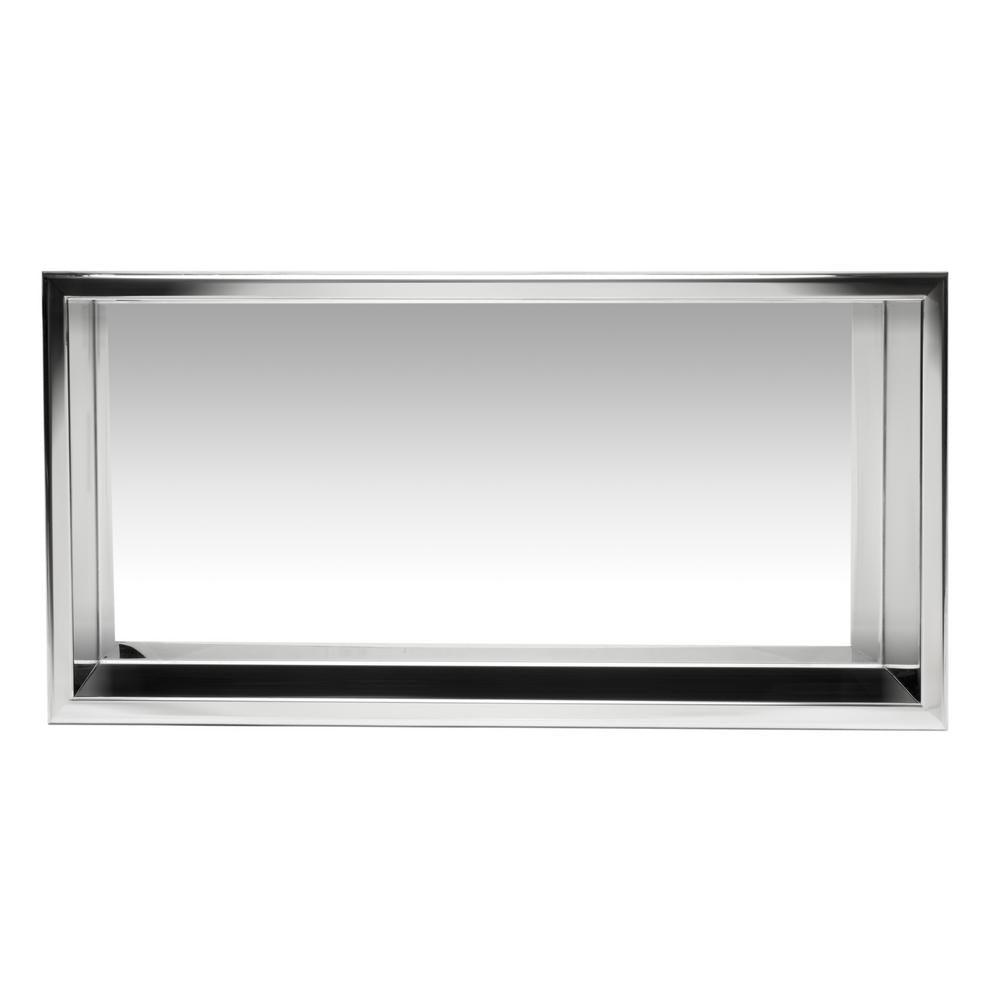 24 in. x 12 in. x 4 in. Niche in Polished Stainless Steel - Super Arbor