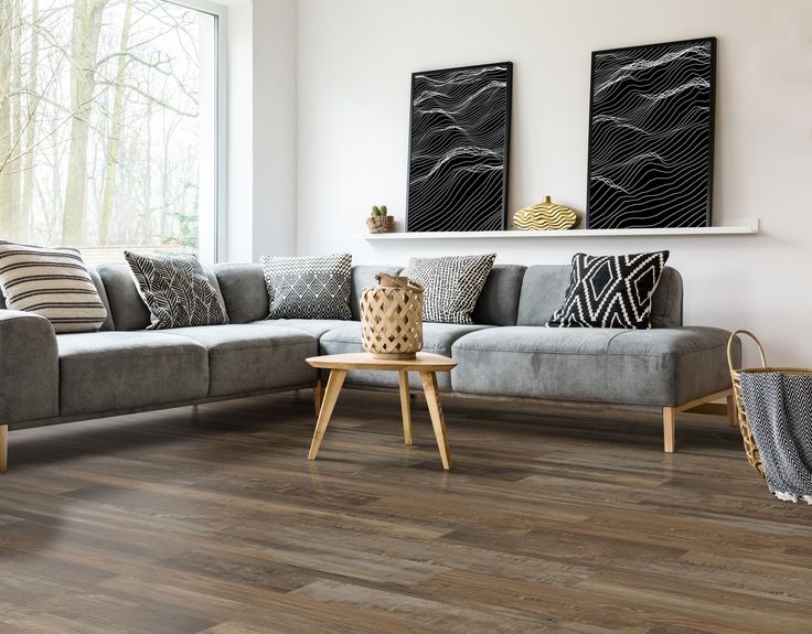 CALI Aqua Tough Redefined Pine Brown 20-mil x 7-3/32-in W x 48-in L Waterproof Interlocking Luxury Vinyl Plank Flooring (23.77-sq ft/ Carton)