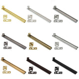 6 in. Solid Brass Satin Nickel Surface Bolt - Super Arbor