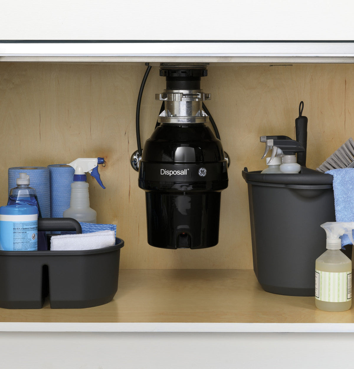 GE 3/4 HP Batch Feed Garbage Disposal, Noise Insulation, Non-Corded (GFB760N)