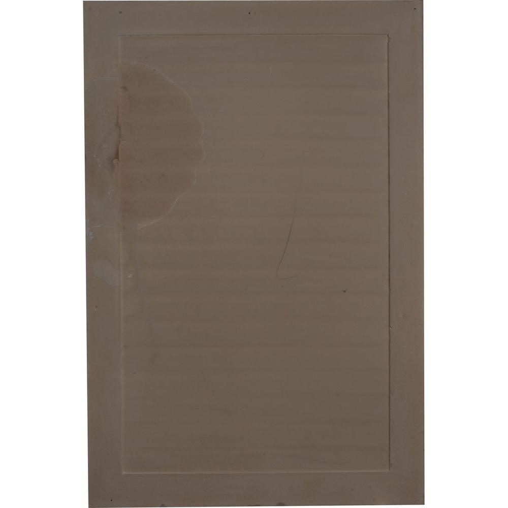 24 in. x 36 in. Rectangular Primed PolyUrethane Paintable Gable Louver Vent - Super Arbor